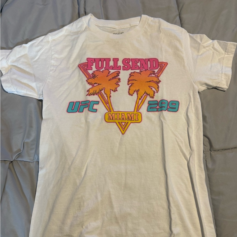 White Graphic T-Shirt with Colorful Print